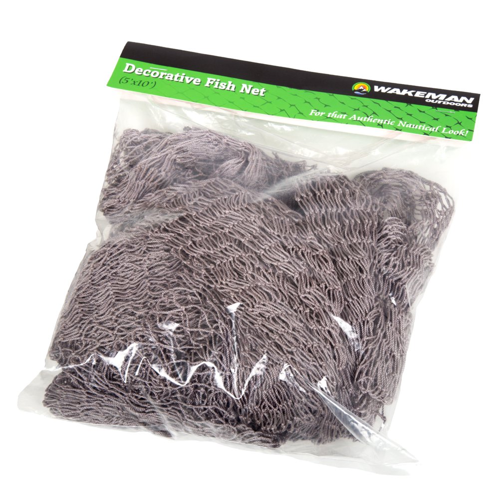 Decorative Fish Netting 5' x 10' Authentic Nautical Look by Wakeman