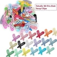 thumbnail image 2 of Zhuge Pinzas para el pelo para niñas, 80 piezas, pinzas para el pelo a presión para pinzas para el pelo de metal de colores, 18 colores sólidos (80 piezas), 2 of 4