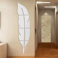 thumbnail image 4 of Etiqueta de la pared espejo pegado Naiovety 3D acrílico impermeable decoración del hogar, 4 of 6