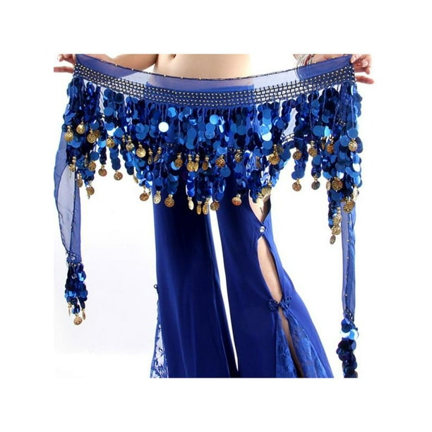 LINKABC Belly Dance Skirt Hip Scarf, Women's Sweet Belly Dance Hip