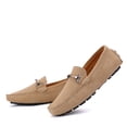 thumbnail image 4 of Mocasines de conducción para hombres Zapatos de frijol casuales transpirables Zapatos de verano de primavera de color sólido, 4 of 9