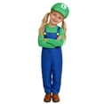 thumbnail image 2 of Youpwaven K'i'ds Plumber Brother Costume, Video Game Inspired Cosplay Outfit, Halloween Party Performance Suit with Overalls, Hat, Gloves and Moustache Size 3-14, 2 of 8