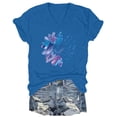 thumbnail image 4 of T Shirts For Women Womens Tops Graphic Shirts Sunflower Pattern Print Crew Neck Short Sleeve Tees Loose Tshirts Cute Casual Teacher Outfits, 4 of 5