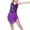 Purple, variant on CHEEREAM Girl's Sequin Tassel Dress Latin Dance Skirt Sparkling for Kids Ballet Tango Rumba Dancewear 2-7 Years Gold 2 Years