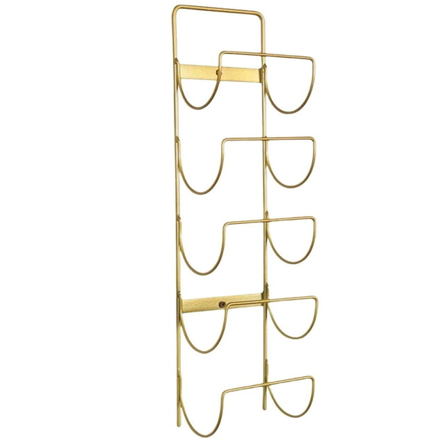 Soporte de almacenamiento para botellas de 5 niveles, exhibidor de pared, organizador de toallas para cocina, baño y armario
