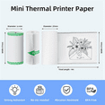 thumbnail image 4 of 10 Rolls Thermal Paper Self-Adhesive Sticker Paper, for Mini Sticker Receipt Printer Portable Thermal Pocket Printer, 4 of 7
