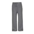 thumbnail image 1 of Pantalones deportivos Prolriy para mujer, pantalones deportivos casuales de otoño, holgados, de pierna ancha y cintura alta, para mujer, pantalones deportivos para mujer, gris oscuro XL, 1 of 4