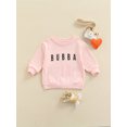 thumbnail image 2 of xiaxaixu Bambin Lettre Motif Manches Longues Col Rond Décontracté Sweat-Shirts, 2 of 8