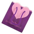thumbnail image 4 of Bolsas de regalo de papel con forma de corazón y asas, ideales para compras, fiestas de cumpleaños, 22 x 17 x 10 cm (morado/color del asa al azar)., 4 of 6