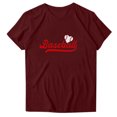 thumbnail image 2 of Fiudx Ofertas de La Semana Blusa de Manga Corta con Estampado de Moda para Mujer, Divertida Camiseta con Cuello Redondo, 2 of 3