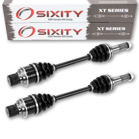 2 pc Sixity XT Rear Left Right Axle compatible with Yamaha Grizzly 450 2009 - YFM45FGYB FGYL FGYGR FGHY 4X4