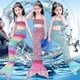 thumbnail image 1 of Cola de sirena para niños para niñas Traje de baño de sirena para nadar Niños Cumpleaños Fiesta en la piscina Regalo V_hh, 1 of 1