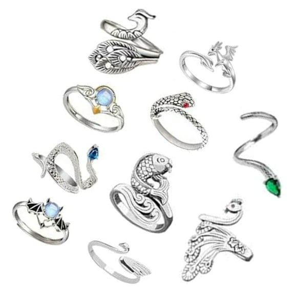 10pcs Crochet Open Rings Adjustable Yarns Guide Rings Knitting Crocheting Tools