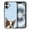 Boston Terrier Red and White Dog, variant on WIRESTER Shockproof Soft Rubber Cover Case for Apple iPhone 16 6.1" 2024, Raccoon Hands Out On Light Blue Background