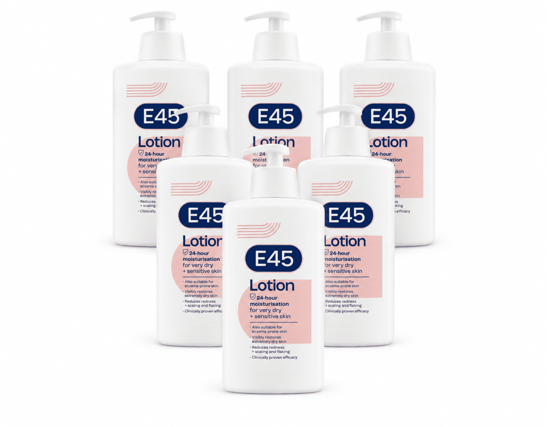 E45 Lotion 500ml, Dermatological Moisturizer for Dry Skin