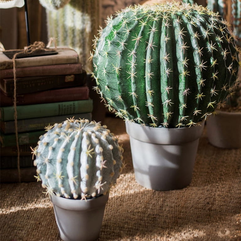 Artificial Potted Cactus Ball - Walmart.com