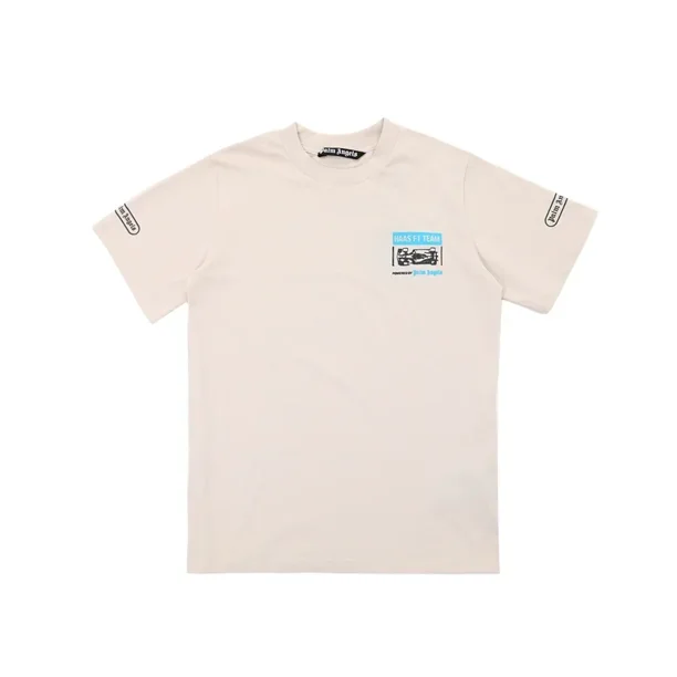 Camiseta de manga corta con cuello redondo para hombre y mujer, Camisa de algodón de alta calidad con estampado de viento, informal, Verano