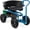 Blue, variant on Goplus Garden seat with Wheels, Rolling Gardening Stool with Adjustable 360° Swivel seat, Tool Tray & Storage Basket, Extendable Handle, Outdoor Gardening Scooter, Garden Cart Workseat for Seniors