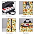 thumbnail image 4 of Naloa Sunflowers And Butterflies Print Lightweight DayBackpack Suitable for school, work, shopping, travel, etc., 4 of 5