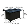 thumbnail image 4 of Charlie Convertible Steel Fire Table, Rectangular, Black, 4 of 8