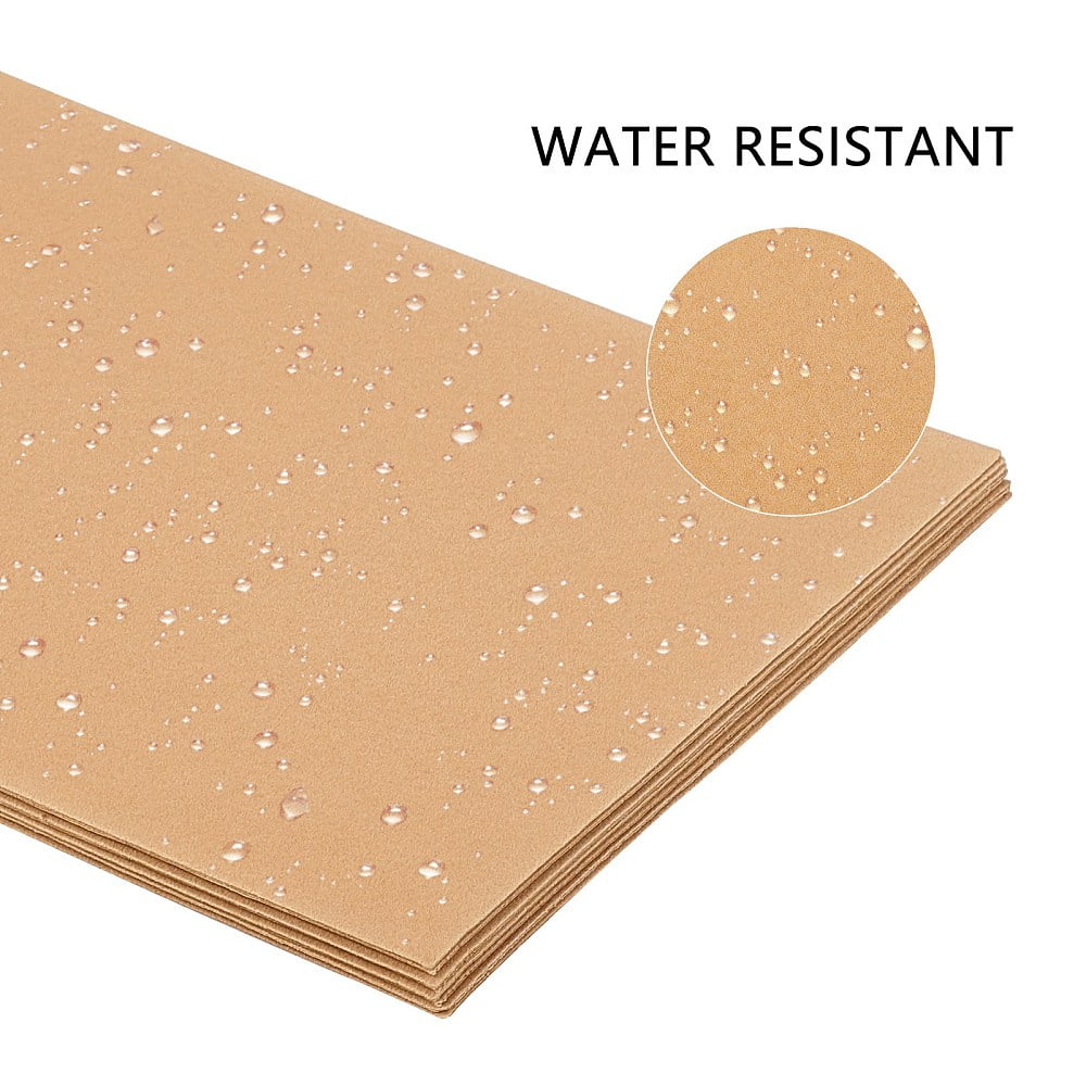 Jewelry Flocking Cloth Polyester Self-adhesive Fabric Rectangle Tan 29.5x20x0.07cm 20pcs/set