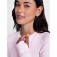 thumbnail image 3 of ClimateRight by Cuddl Duds Women's Pointelle Knit 2PC Top and Legging Thermal Base Layer Set, Sizes XS to 4X, 3 of 4
