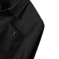 thumbnail image 6 of Chiccall Men's Quarter Button Pullover Casual Vintage Textured Long Sleeve Collared T Shirts with Pocket, 6 of 7