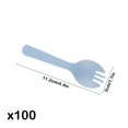 thumbnail image 3 of Frosted Plastic Birthday Cake Forks and Spoons, Disposable Spoons and Dessert Forks for Cake and Dessert, Individually Wrapped Cutlery, 3 of 6
