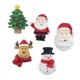 thumbnail image 1 of 5 imanes navideños para nevera, pegatinas magnéticas de copos de nieve de alce, regalo de Papá Noel, pegatinas decorativas navideñas, 1 of 5