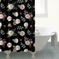 thumbnail image 4 of Pioneer Flower Floral Print Pattern Shower Curtain 84"x72", Bathroom Decorative Shower Curtain Set with 12 Hooks, Waterproof Washable, 4 of 6
