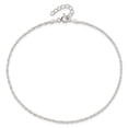thumbnail image 4 of Sterling Silver 1.3mm Singapore 10in Plus 1in ext. Chain Anklet, 4 of 4