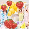 thumbnail image 3 of 6Pcs Strawberry Paper Lantern, Fruit Themed Party Decorations Strawberry Birthday Decorations Cute Hanging Ornaments Girl Room Decor Hungry Caterpillar Party Supplies, 3 of 5