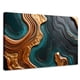thumbnail image 1 of Cuadro Decorativo Canvas Abstracto Ondas Turquesas 90x60 Canvas Revolution, 1 of 3