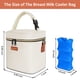 thumbnail image 2 of Bolsa refrigeradora para leche materna Mancro con bolsa de hielo de 8,5 L (crema), 2 of 6
