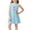 Blue, variant on Cethrio Girls' Summer Nightgowns, Mid-length Sleeveless Loose Printed Girls' Sleepwear Pink Size 7-8 T