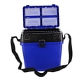 thumbnail image 2 of Caja de pesca Equipo de pesca Equipo de pesca Plegable Polpeado Pescado Cubo de pescado Azul, 2 of 8