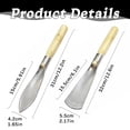 thumbnail image 3 of CHENjy Stainless Steel Gardening Hand Tool Kit Ergonomic Grip Transplanting Trowel for Digging Weeds and Planting in Raised Beds Containers 2 pc, 3 of 6