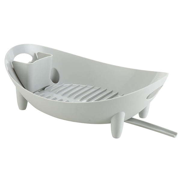 GOOHOCHY Escurridor de platos de plástico resistente al agua, escurridor de platos y cuencos para cocina.