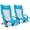 Blue-high, variant on RUNACC 2 PCS Beach Chair: High Back Camping Chairs Comfortable Sand Chair with Cup Holder for Outdoor Concerts Lawn Picnic, Blue