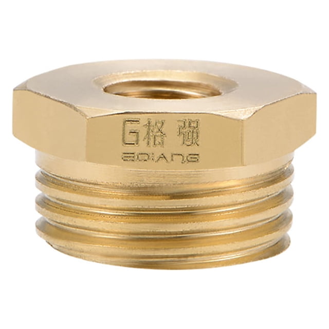 Adaptador de tubo de rosca macho G1/2 a hembra 3/16 de latón de Unique Bargains para líquido, aceite, gas 1/2x3/16