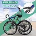 thumbnail image 2 of FICISOG 26-Inch Foldable Adult Tricycle for Women, 7 Speed Adult Folding Trikes with Rear Basket, Carbon Steel 3 Wheel Cruiser Trikes with Double-Wall Wheel Rims for Women Men Seniors, 2 of 8