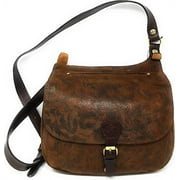 Patricia Nash Nappa Etched Floral Leather (Brown)