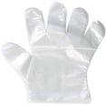 thumbnail image 2 of 100 guantes de plástico transparente desechables, guantes de trabajo de polietileno desechables, guantes de vinilo transparente industriales para cocinar, limpiar, manipular alimentos Sailing Electrónica, 2 of 5