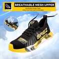 thumbnail image 6 of SPIEZ® Mens Steel Toe Safety Shoes, Non Slip Rubber Sole Work Shoes,Breathable Safety Sneakers for Construction,Industrial and Outdoor Use – Black & Yellow, Size 10, 6 of 11