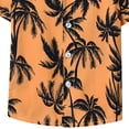 thumbnail image 4 of LNMQLPDBS Boys Hawaiian Shirt Tropical Botanical Print Short Sleeve T Shirts Toddler Button Down Lapel Shirt Summer Trendy Loose Casual Tops for Kids C 4 Years, 4 of 5