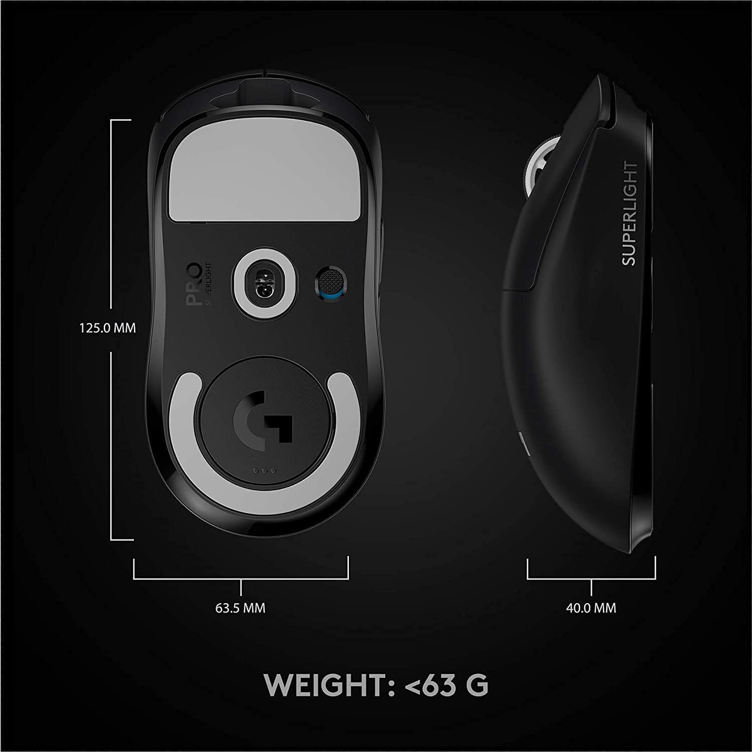Restored Logitech G PRO X SUPERLIGHT Wireless Gaming Mouse, Ultra 