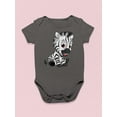 thumbnail image 3 of Zebra Sitting Bodysuit Infant -Image by Shutterstock,  6 Months, 3 of 4