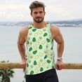 thumbnail image 6 of Salouo Avocado for Men's Tank Tops,Sleeveless Muscle Shirts for Men Quick Dry Workout Tank Top Gym Muscle Tee Fitness Bodybuilding Sleeveless T Shirt-4X-Large, 6 of 7