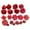 Red, variant on 20-Piece Artificial Rose Flower Heads - Fabric Small Roses for DIY Crafts, Hair Clips, Garland & Home Decor - Green