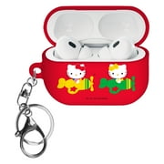 Sanrio AirPods Pro 2 Case Key Ring Keychain Holder Strap Hole Hard AirPods Pro 2nd Generation 2022 Cover - Hello Kitty Airplane